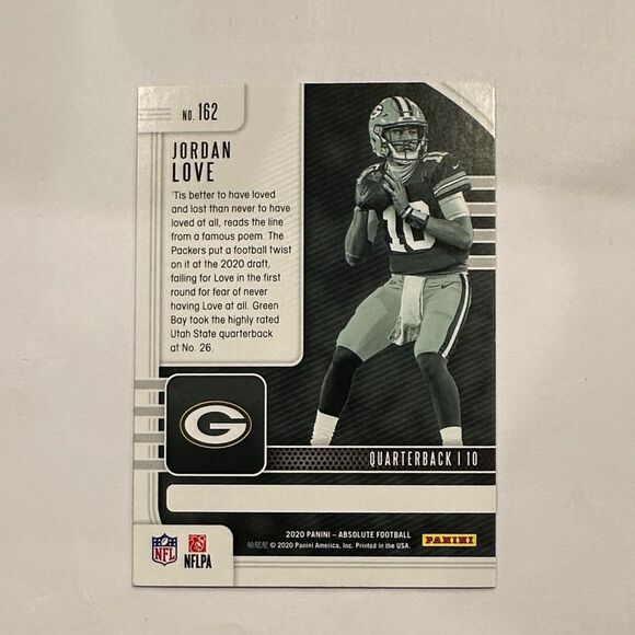 Panini Trading Card - Green and Yellow of Jordan love Rc mint condition - Picture 3 of 3